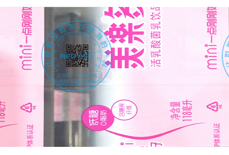 J9集团国际站E6双头喷码设备在软包上的利用